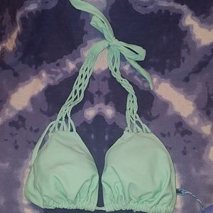 Mint green bikini top